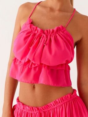 NWT Peppermayo Zaya Backless Halter Top – Fuchsia – Size US2